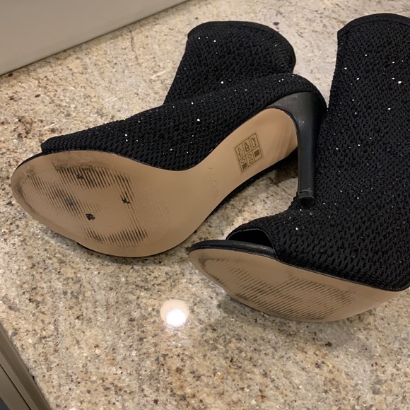 Aldo Black Glitter Booties - Picture 7 of 7